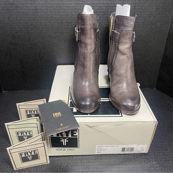 Frye Parker D Ring Short Charcoal 6M LIKE NEW! PRICE FIRM - Picture 16 of 16